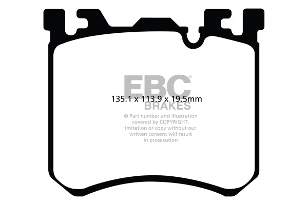 EBC Front Bluestuff NDX Pads for BMW X5 M (E70) 4.4 Twin T 555BHP 2009 DP52091NDX