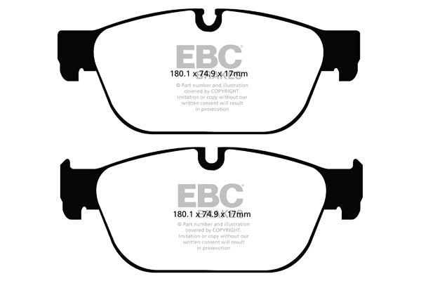 EBC Front Greenstuff Pads for Citroen C5 3.0 TD BHP 2009 DP22092