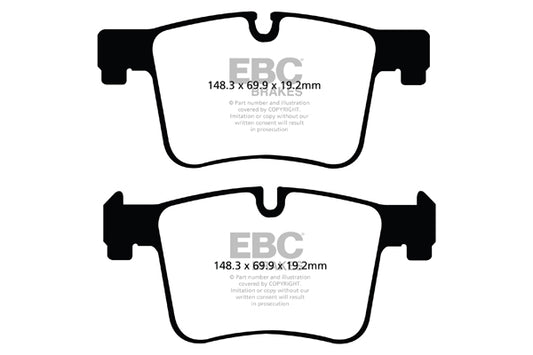 EBC Front Greenstuff Pads for BMW 1 Series (F20) 125 2.0 TD BHP 2011 DP22105