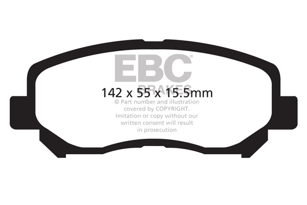 EBC Front Yellowstuff Pads for Mazda CX5 (1st Gen) 2.0 162BHP 2012 DP42134R