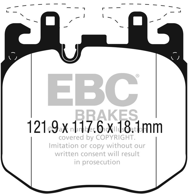 EBC Front Bluestuff NDX Pads for BMW 2 Series (xDrive G42 Coupe) M240 3.0 T 374BHP 2022 DP52304NDX