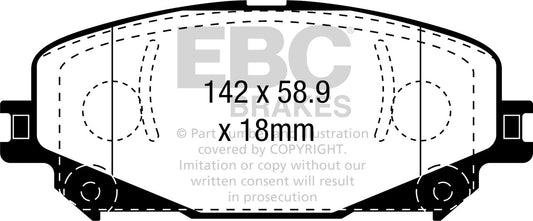 EBC Ultimax Front Brake Pads DPX2382