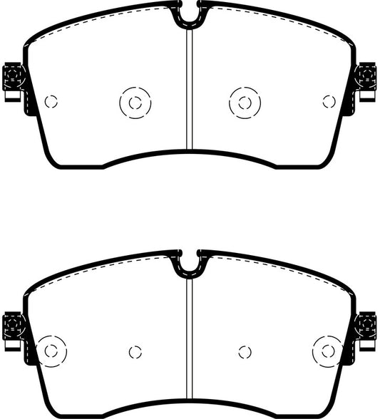 EBC Front Greenstuff Pads for Jaguar EPace 2.0 T 249BHP 2017 DP62385