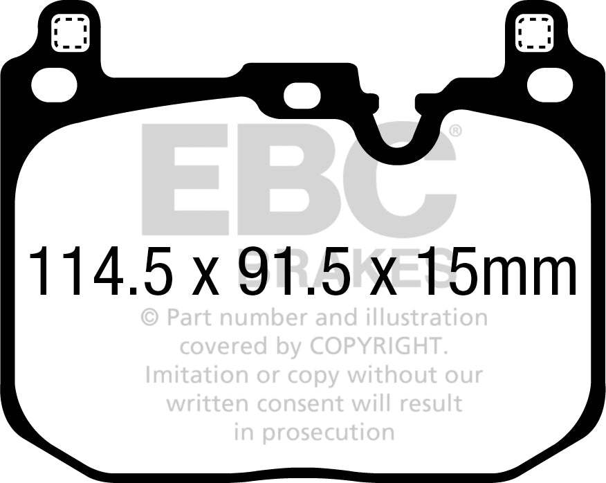 EBC Front Yellowstuff Pads for BMW M135i xDrive F40