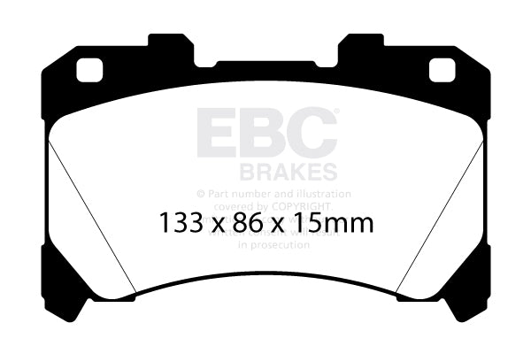 EBC Front Bluestuff NDX Pads for Toyota GR Yaris 1.6 T 257BHP 2020 DP52430NDX