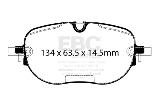EBC Front Greenstuff Pads for Cupra Born Electric 204BHP 2021 DP22446