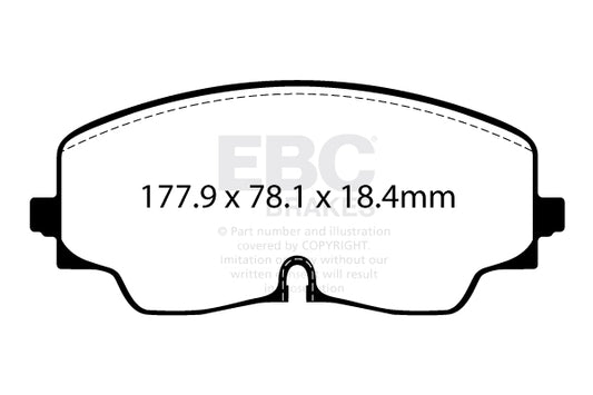 EBC Front Bluestuff NDX Pads for Volkswagen Arteon R 4motion 2.0 T 316BHP 2020 DP52448NDX