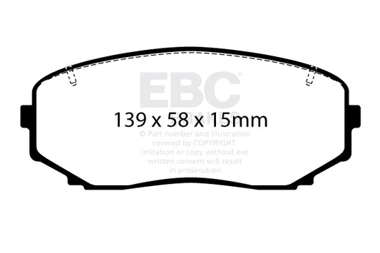 EBC Ultimax Front Brake Pads DPX2463