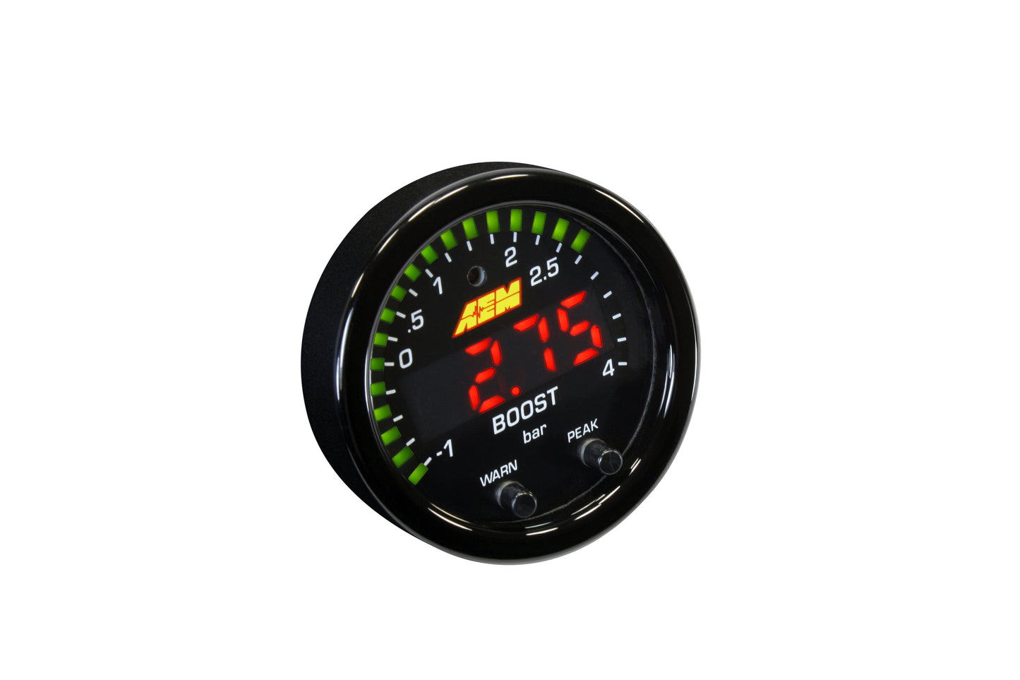 AEM X-Series Boost Pressure Gauge -30 to 60psi Gauge - 30-0308