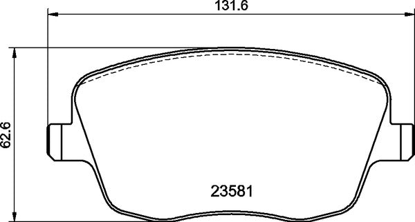 Mintex M1144 Front Racing Brake Pads for Skoda Fabia vRS Mk1 1.9 TDI
