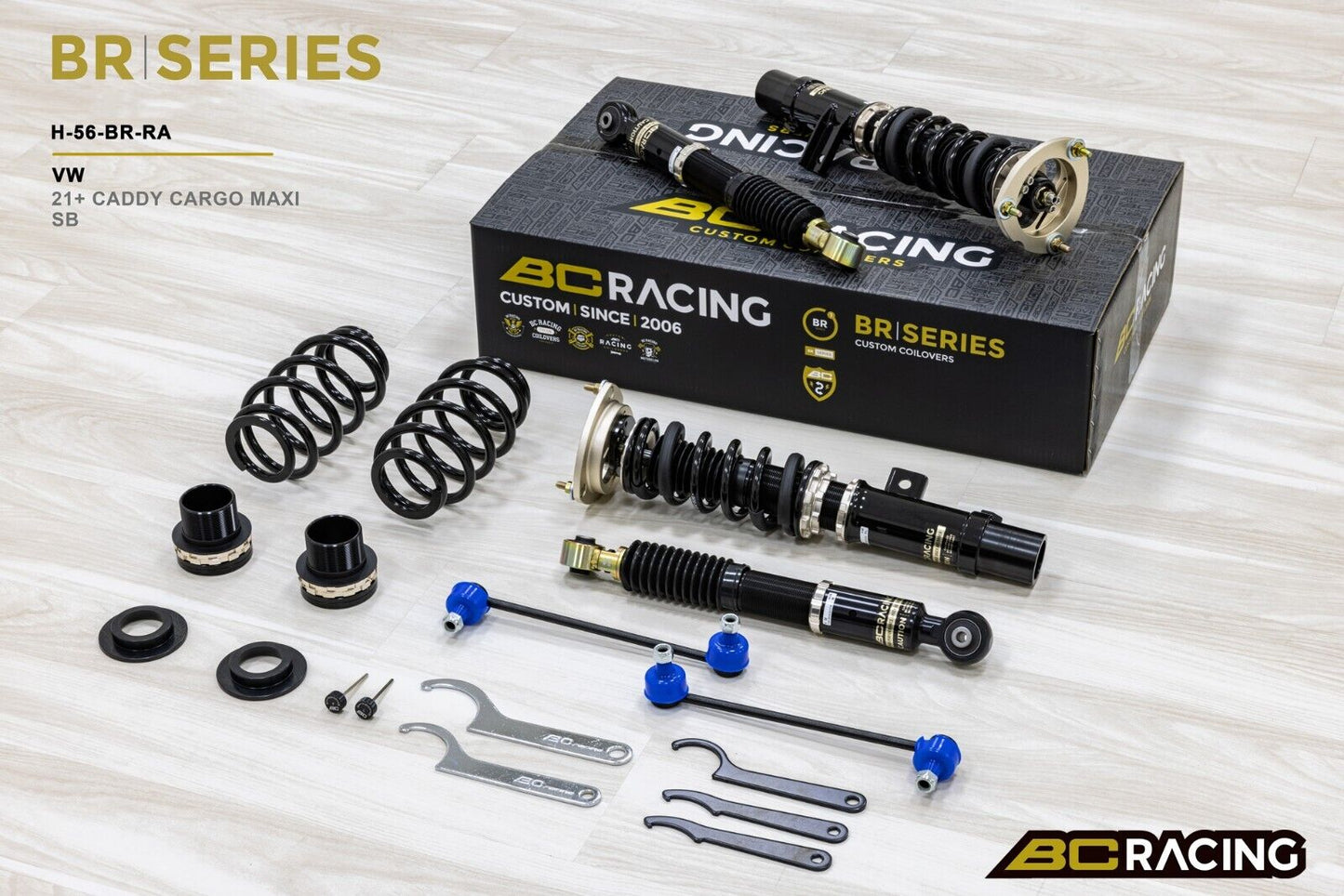 BC Racing BR RA Coilovers for Volkswagen Caddy Cargo 2021+ 54.5mm Strut