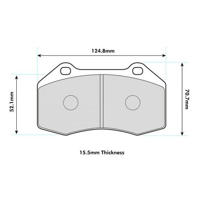 PBS ProRace Front Brake Pads for Renault Megane RS Mk2 225 R26 8541PR