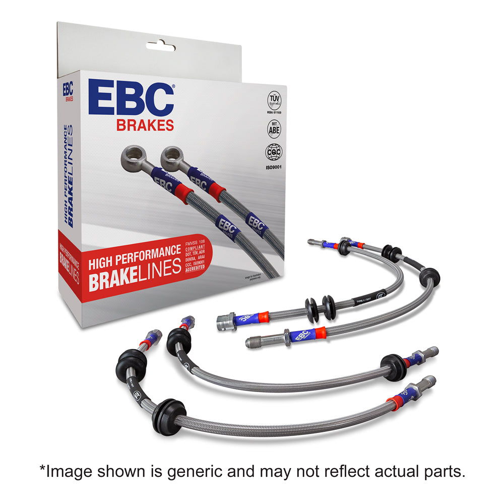 EBC Stainless Steel Braided Brake Lines Hoses for BMW M2 F87 2014+ BLA2107-4L
