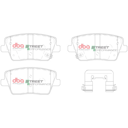 DBA Street Performance Rear Brake Pads for Hyundai I30 N DB15013SP