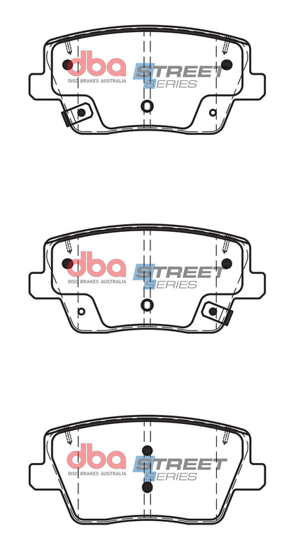 DBA Street Ceramic Rear Brake Pads for Hyundai I30 N DB15013SS
