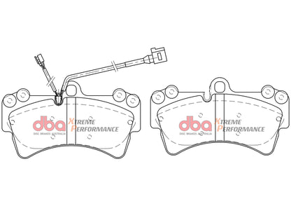 DBA Xtreme Performance Front Brake Pads for VW Golf Mk5 with Brembo 18Z Calipers