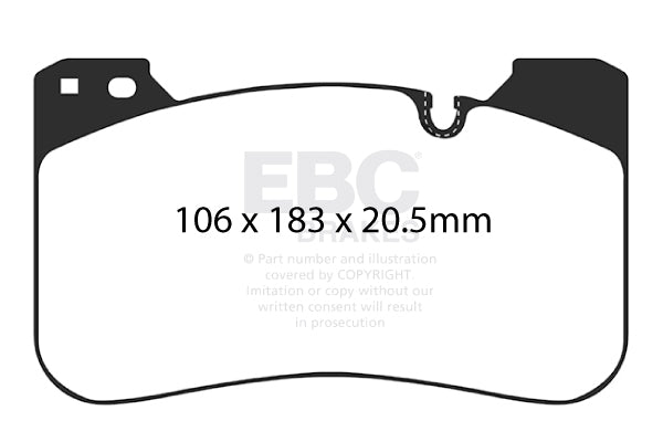 EBC Front Yellowstuff Pads for BMW M5 F90 DP42331R