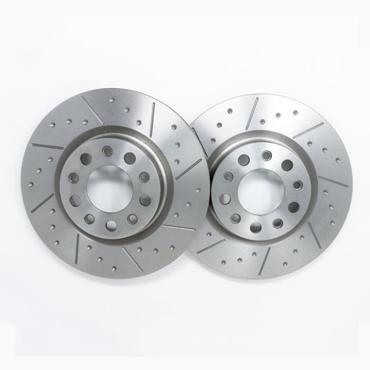 MTEC 345mm Rear Brake Discs for BMW 745i 760i MTEC1220 Dimpled Grooved