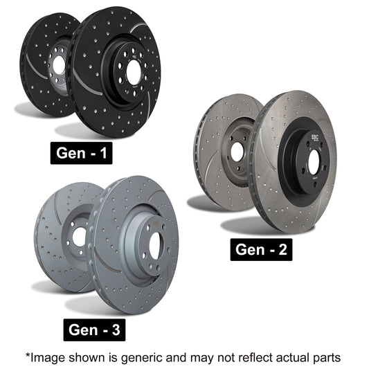 EBC 288mm Front Brake Discs GD1201