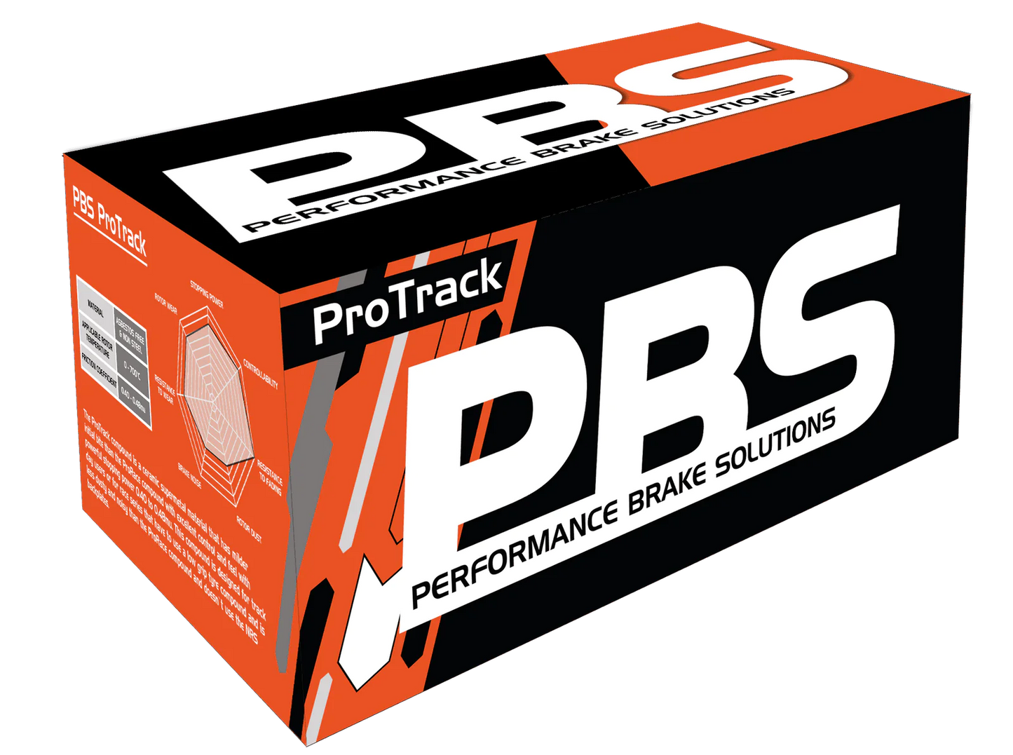 PBS ProTrack Rear Brake Pads for Renault Megane RS Mk2 225 R26, Mk3 250 265 275 1192PT