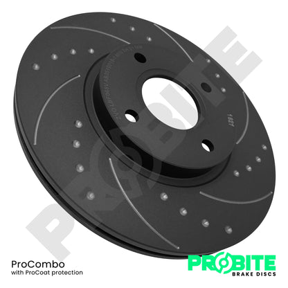 Probite 312mm Front Brake Discs for Skoda Octavia vRS Mk1 1.8T & Fabia vRS Mk1