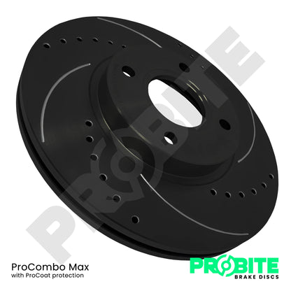 Probite 312mm Front Brake Discs for Skoda Octavia vRS Mk1 1.8T & Fabia vRS Mk1