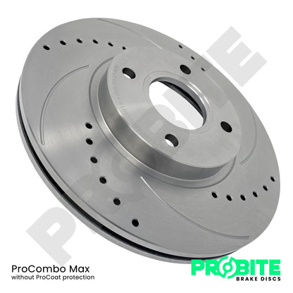 Probite 312mm Front Brake Discs for Skoda Octavia vRS Mk1 1.8T & Fabia vRS Mk1