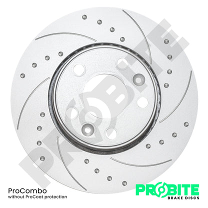 Probite 312mm Front Brake Discs for Skoda Octavia vRS Mk1 1.8T & Fabia vRS Mk1