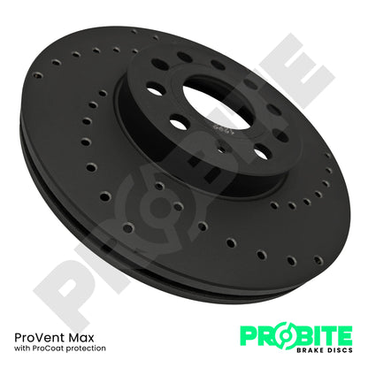 Probite 312mm Front Brake Discs for Skoda Octavia vRS Mk1 1.8T & Fabia vRS Mk1