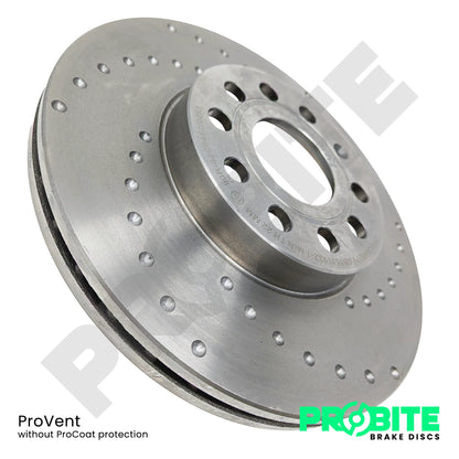 Probite 312mm Front Brake Discs for Skoda Octavia vRS Mk1 1.8T & Fabia vRS Mk1