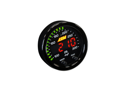AEM X-Series Oil Temperature Gauge 100 to 300F / 40 to 150C - 30-0302