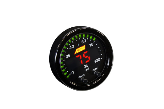 AEM X-Series Oil Pressure Gauge 0 to 100psi Gauge - 30-0301