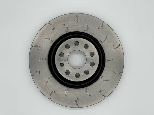 VBT VagBremTechnic Front 340mm Hooked Brake Discs Pair for Audi S3 8V, Leon Cupra 5F, Golf Mk7