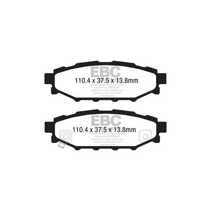 EBC Yellowstuff Rear Brake Pads for Subaru BRZ, Forester, Impreza, Legacy DP41584R