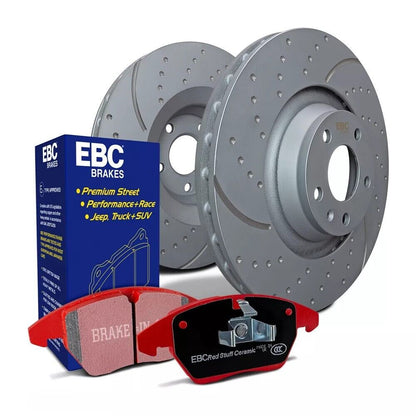 EBC Front Brake Discs & Redstuff Pads for Chrysler 300C Dodge Challenger Charger PD12KF108