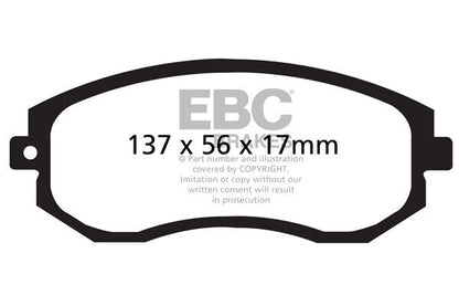 EBC Front Yellowstuff Pads for Subaru BRZ 2.0 DP41884R