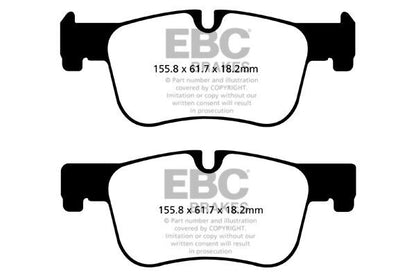 EBC Front Redstuff Brake Pads for BMW F30 F31 F34 316 318 320 DP32143C
