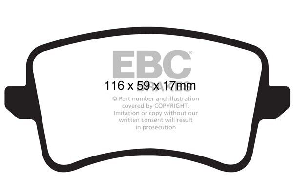 EBC Rear Greenstuff Brake Pads for Audi Q5 2.0 3.0 3.2 DP61988