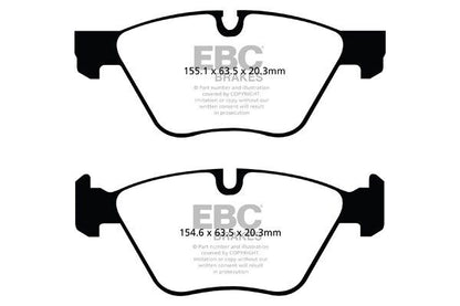 EBC Front Bluestuff Brake Pads for BMW 3 Series E9x 316 318 320 325 330 DP52077NDX