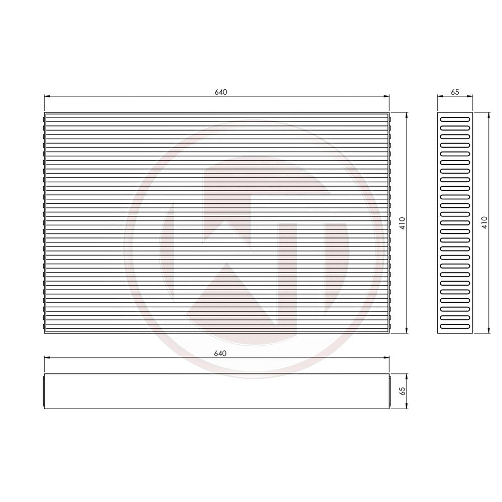 Wagner Tuning Competition Intercooler Core 640x410x65 001001044-001