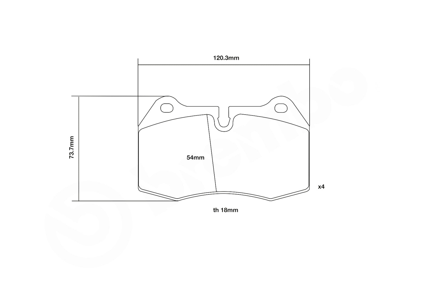 Brembo HP2 / HP2000 Front Brake Pads 07.B314.36-HP2