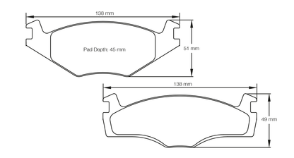 Pagid Racing RSL 29 Brake Pads E401129010
