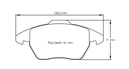 Pagid Racing RSL 29 Brake Pads E8001R2901