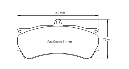 Pagid Racing RSL 29 Brake Pads E8028R2901