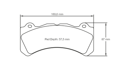 Pagid Racing RSL 29 Brake Pads E8062R2901