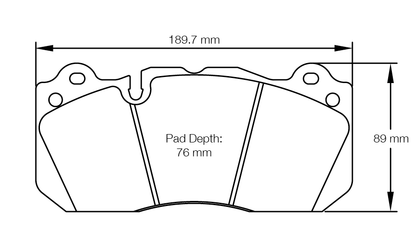 Pagid Racing RSL 29 Brake Pads S8239R29001