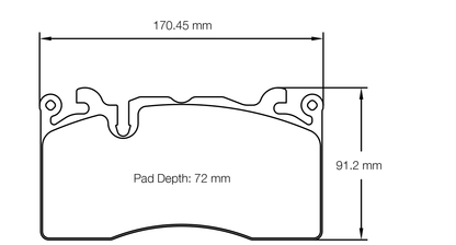 Pagid Racing RSL 29 Brake Pads S8283R29001