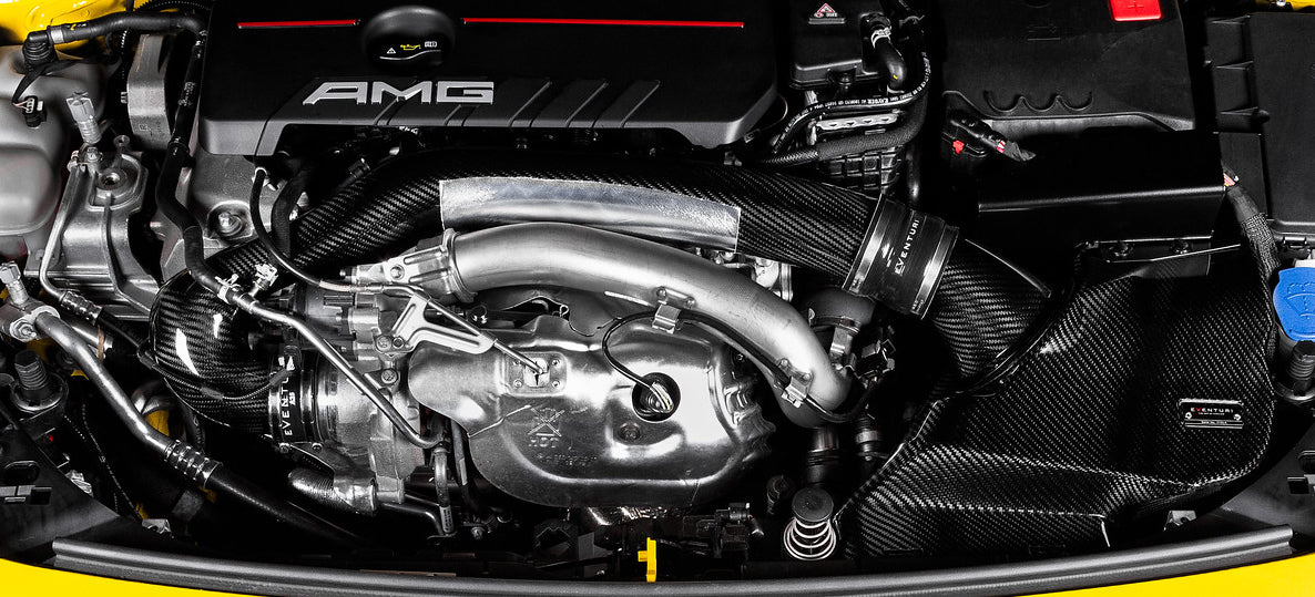 Eventuri Gloss Carbon Turbo Tube for Mercedes A35 AMG