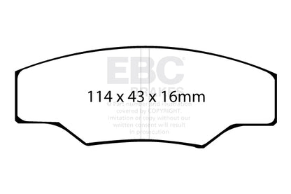 EBC Front Bluestuff NDX Pads for Caterham 7 620 2.0 SC BHP 2013 DP5003NDX