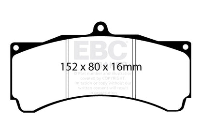 EBC Front Bluestuff NDX Pads for Alpina B3 GT3 3.0 Twin T 408BHP 2012 DP5032NDX